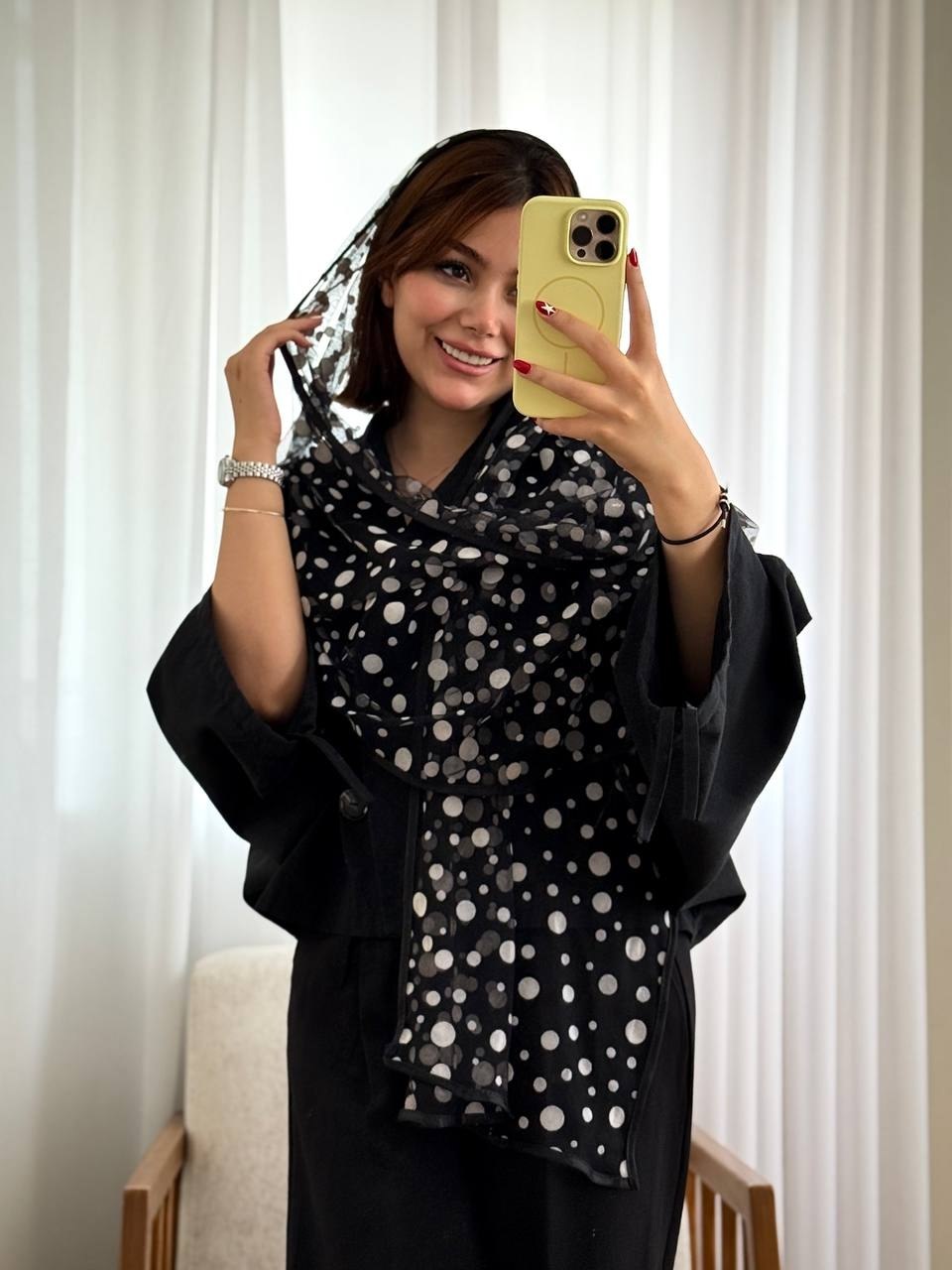 شال زنانه دخترانه توپ توپی