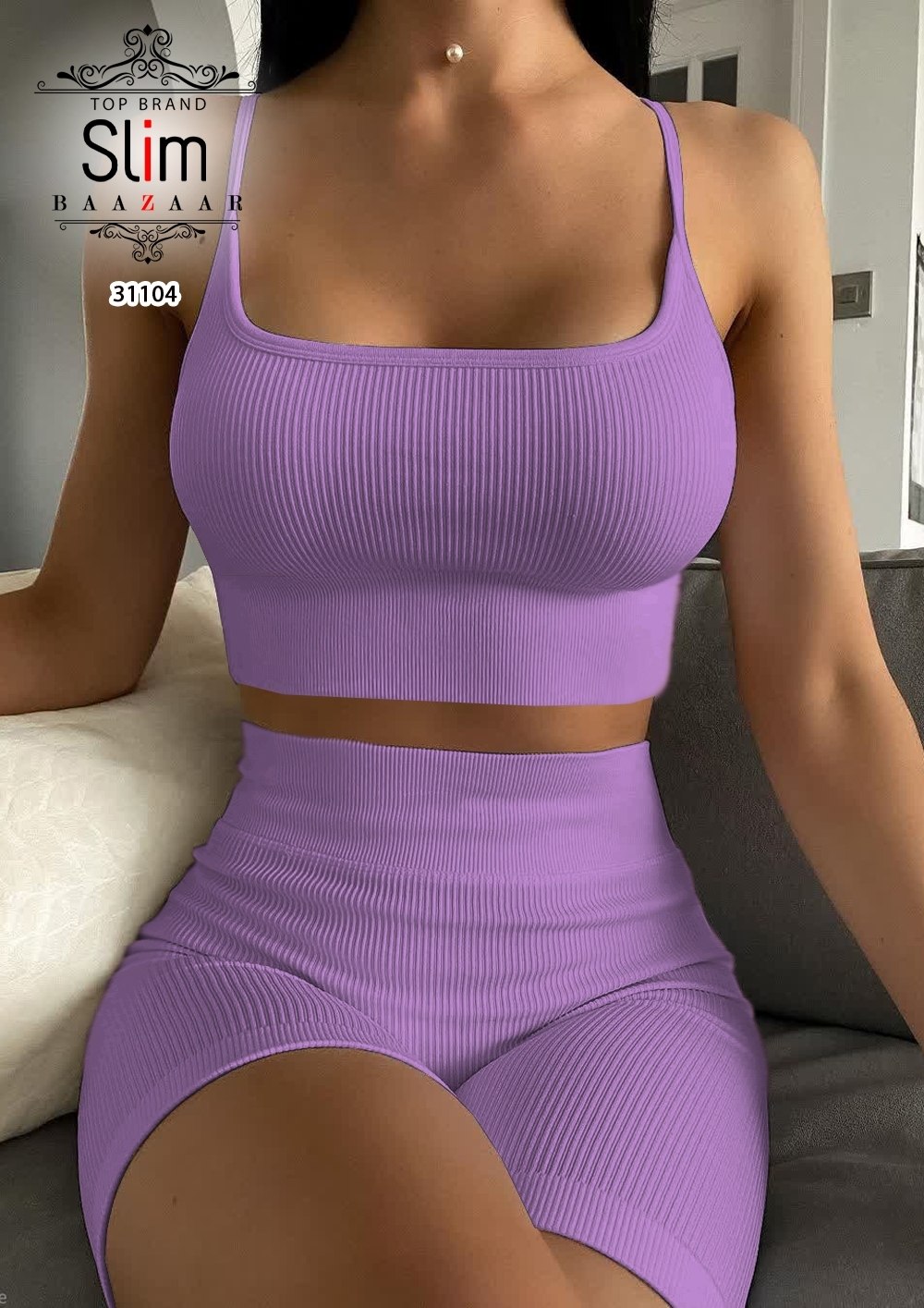 تاپ و شورتک باشگاهی زنانه دخترانه فانریپ کبریتی تابستانه