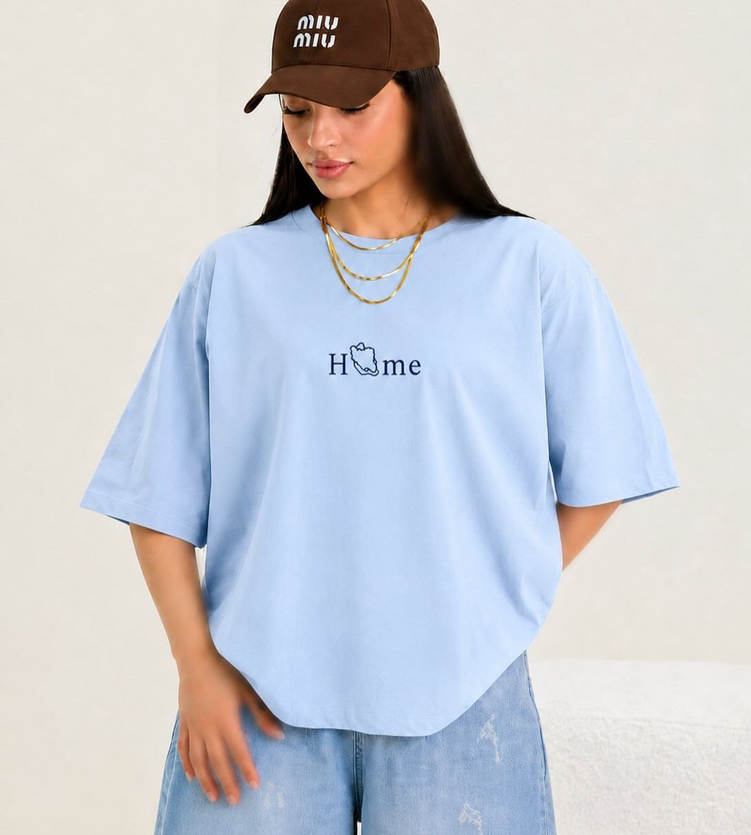 تیشرت باکسی زنانه و دخترانه و مردانه طرح home