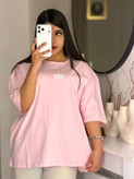 تیشرت باکسی زنانه و دخترانه طرح alo