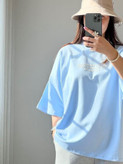 تیشرت باکسی زنانه و مردانه طرح سه خط