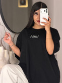 تیشرت باکسی زنانه و دخترانه طرح not tody