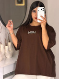 تیشرت باکسی زنانه و دخترانه طرح not tody