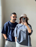 تیشرت باکسی زنانه و دخترانه طرح Never