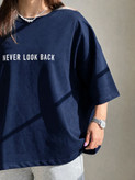 تیشرت باکسی زنانه و دخترانه طرح Never