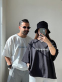 تیشرت باکسی زنانه و دخترانه طرح Never
