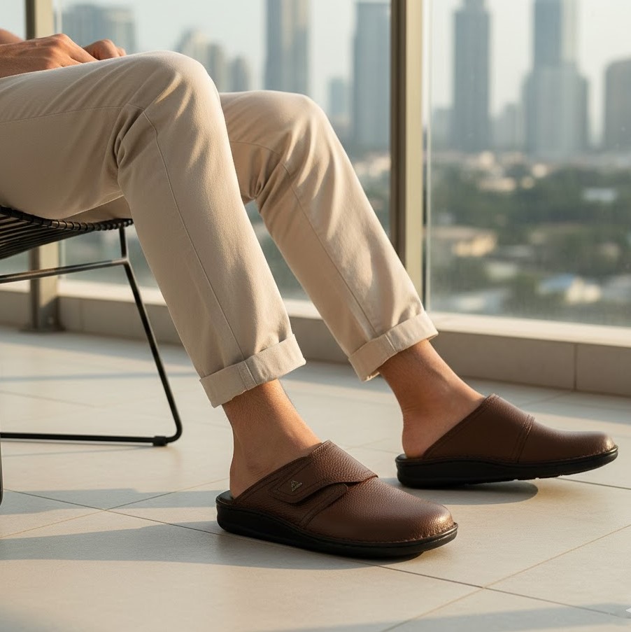 صندل دیابتی مردانه آرای مدل نیو آرال |بانک کفش