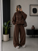 ست بامبر و شلوار زنانه دخترانه دورس داخل کرک