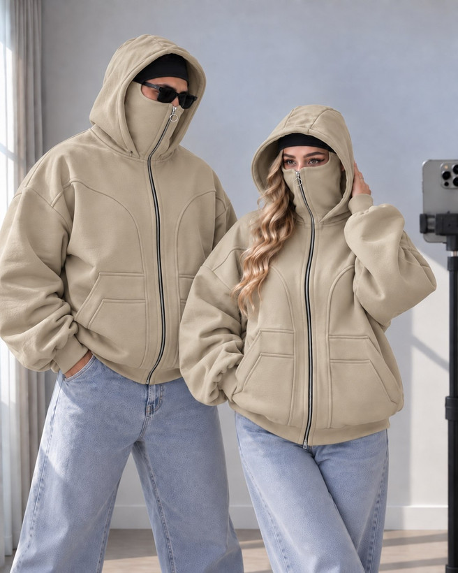 سویشرت نینجایی زنانه مردانه جلو بسته