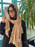 شال دورگان زنانه دخترانه نخی کنفی