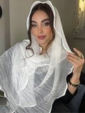شال دورگان زنانه دخترانه نخی کنفی